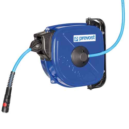 PREVOST 15 m Air Hose Reel, 800 L/min Flow Rate, 10 mm ID, 17 mm OD