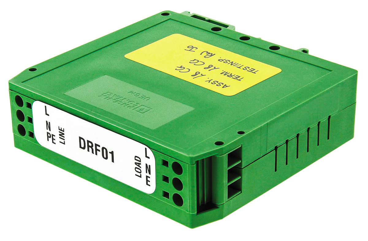 drf01 Roxburgh EMC, DRF 1 A 250V ac 440Hz, DIN Rail RFI Filter, Screw 1 Phase