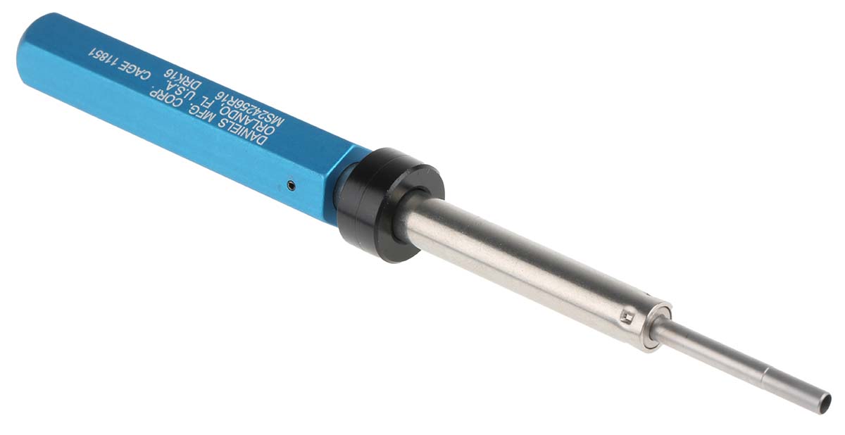DMC Crimp Extraction Tool, MS24256R16 Series, Crimp Contact, Extraction Tool Contact, Contact size 16 AWG