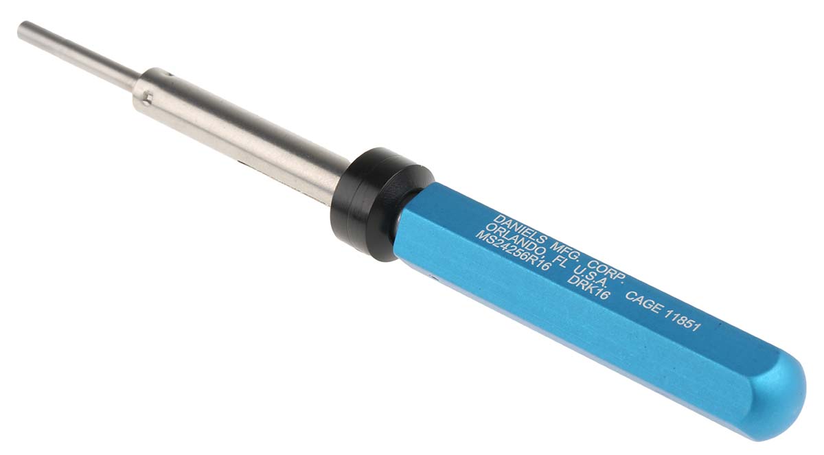 drk16 DMC Crimp Extraction Tool, MS24256R16 Series, Crimp Contact, Extraction Tool Contact, Contact size 16 AWG