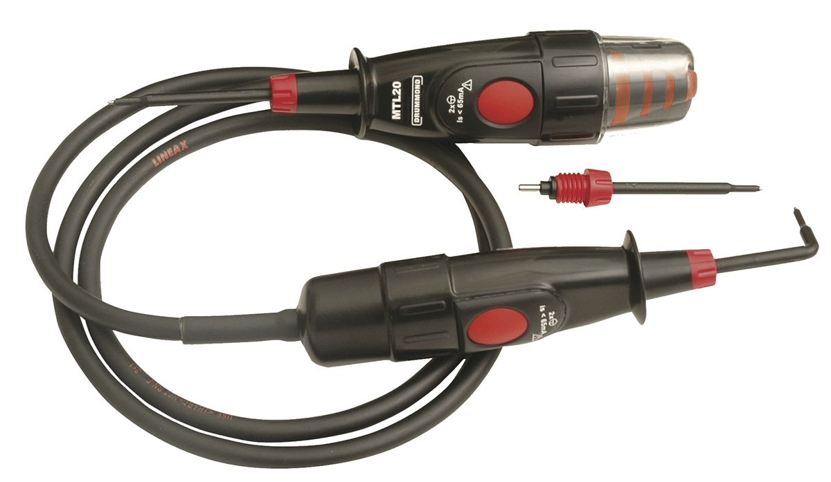 John Drummond, LED Voltage Tester, 500V ac/dc, Mains Powered CAT IV, CAT III RSCAL, DRUMTL20