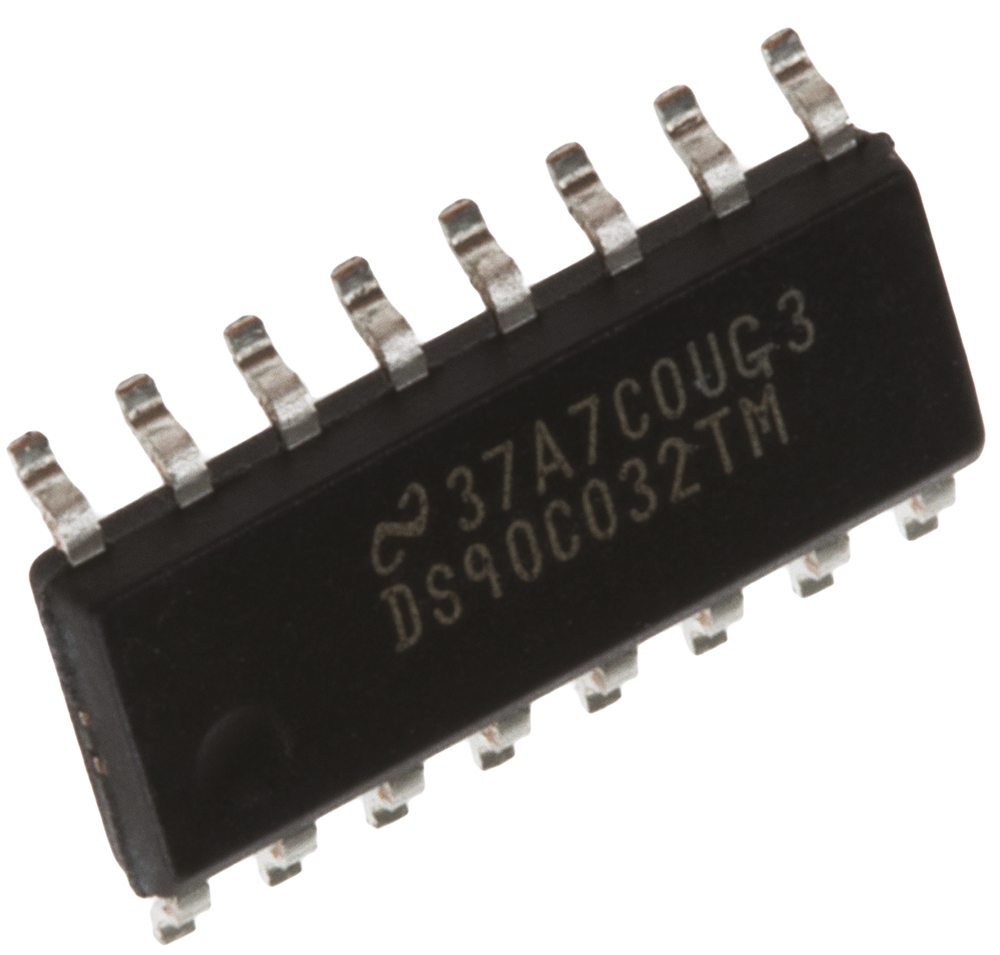 Texas Instruments DS90C032TM/NOPB, Receiver IC 4 LVDS TTL, 16-Pin SOIC
