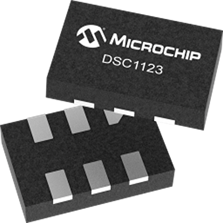 Microchip 460 MHz Oscillator, 6-Pin VDFN 20 ppm ±50 DSC1123DI3-166.6667
