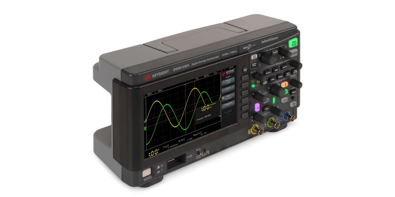dsox1202a Keysight Technologies InfiniiVision 1000 X Series, 70 MHz Bench Oscilloscope 2-Channel - RSCAL