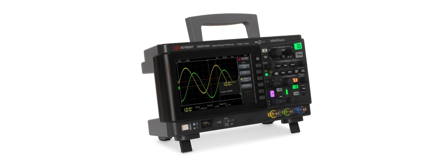 dsox1202a Keysight Technologies InfiniiVision 1000 X Series, 70 MHz Bench Oscilloscope 2-Channel - RSCAL
