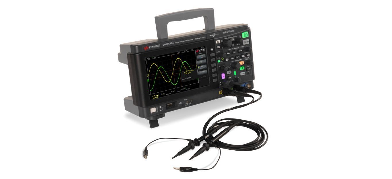 dsox1202a Keysight Technologies InfiniiVision 1000 X Series, 70 MHz Bench Oscilloscope 2-Channel - RSCAL