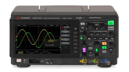 dsox1202a Keysight Technologies InfiniiVision 1000 X Series, 70 MHz Bench Oscilloscope 2-Channel - RSCAL