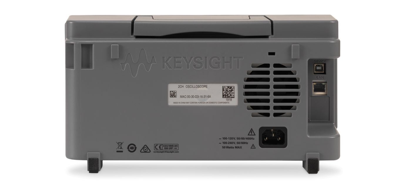 dsox1202a Keysight Technologies InfiniiVision 1000 X Series, 70 MHz Bench Oscilloscope 2-Channel - RSCAL