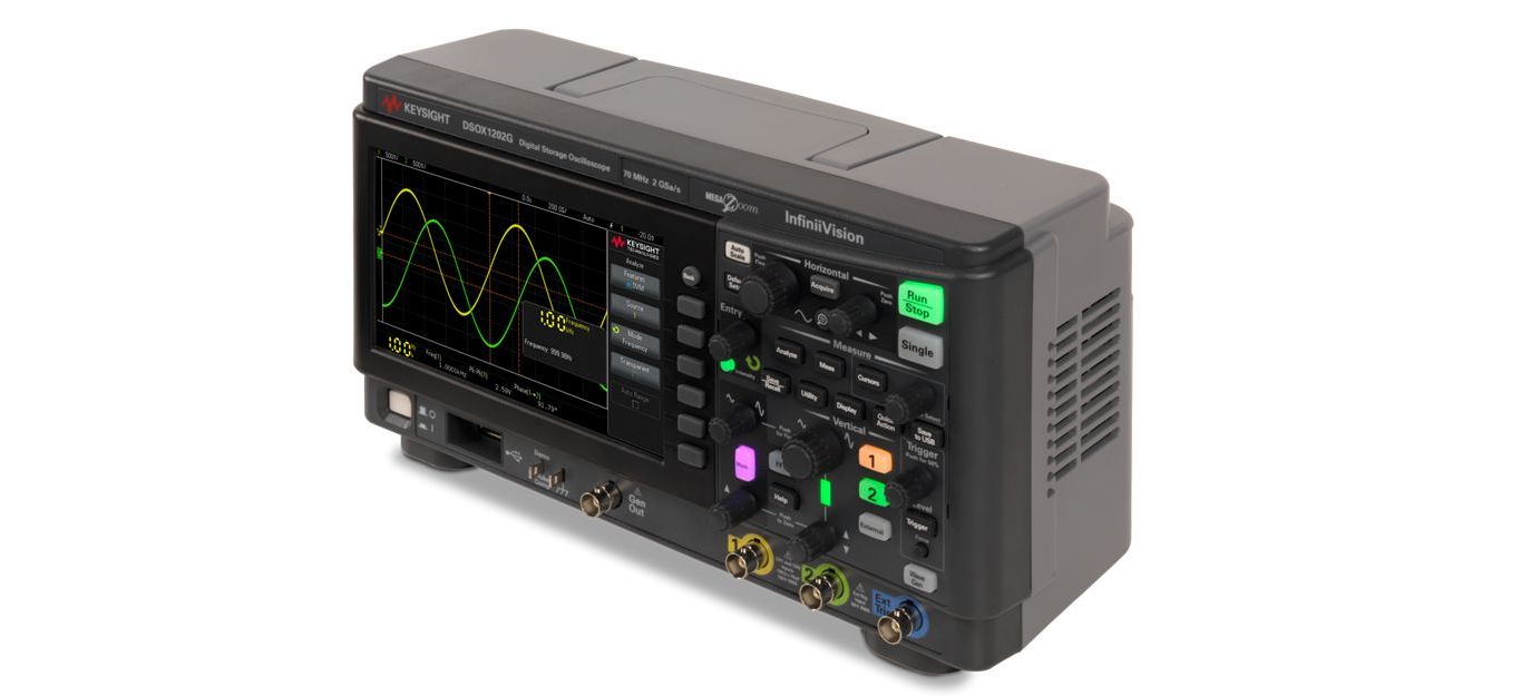 dsox1202g Keysight Technologies InfiniiVision 1000 X Series, 70 MHz Bench Oscilloscope 2-Channel