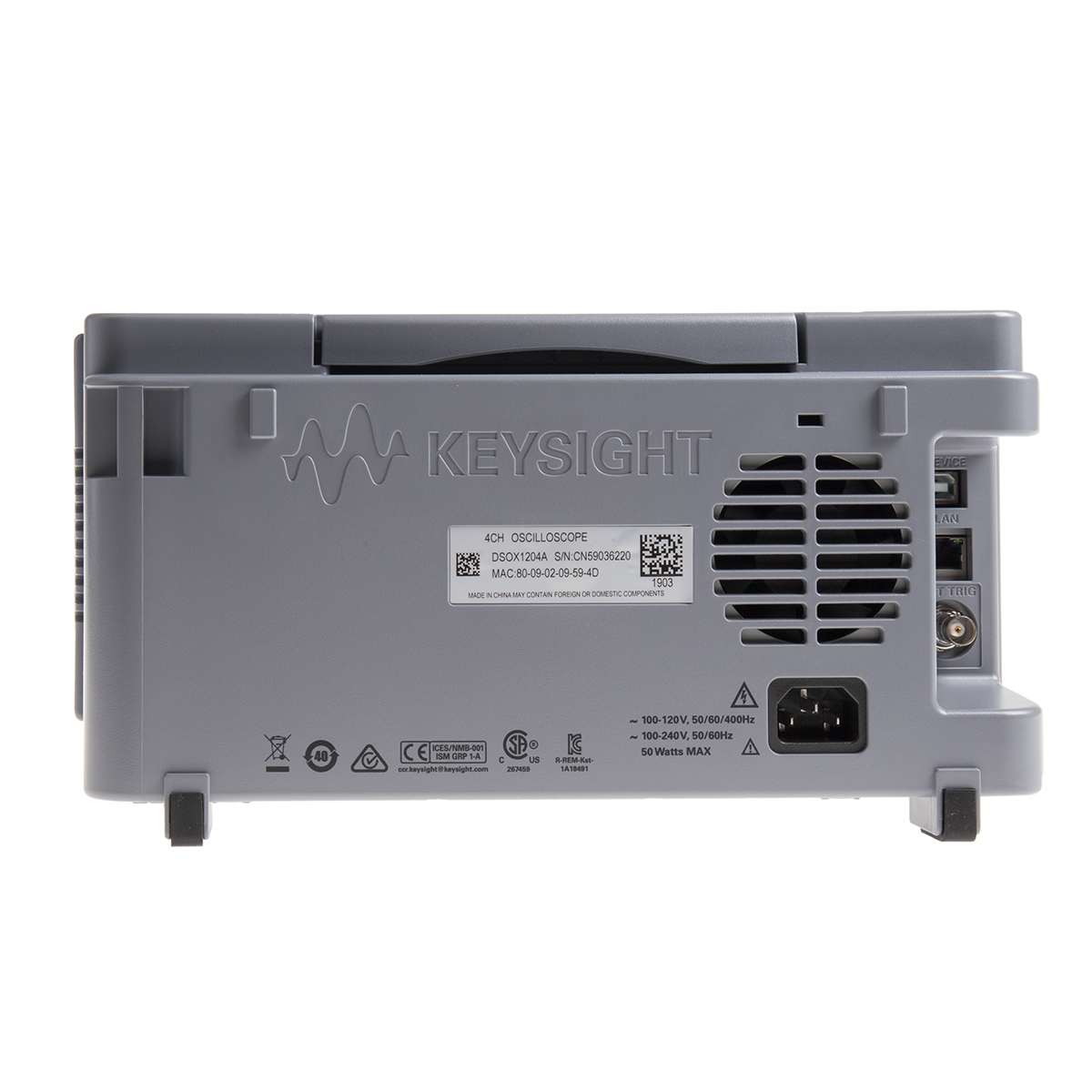 dsox1204a Keysight Technologies InfiniiVision 1000 X Series, 70 MHz Bench Oscilloscope 4-Channel - RSCAL