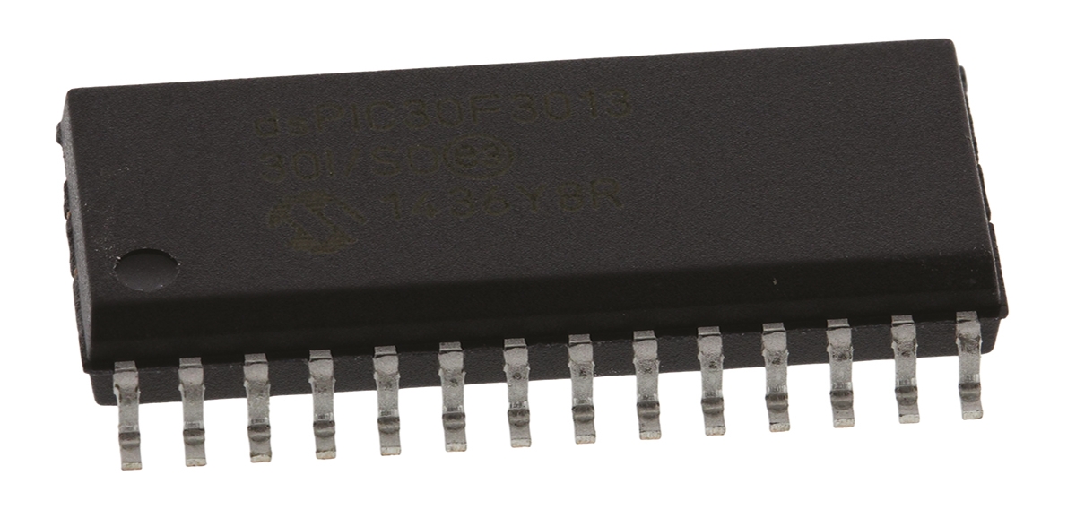 dsPIC30F3013-30I/SO Microchip dsPIC30F, 16 bit Digital Signal Processor 30 MIPS 24kB FLASH 28-Pin SOIC