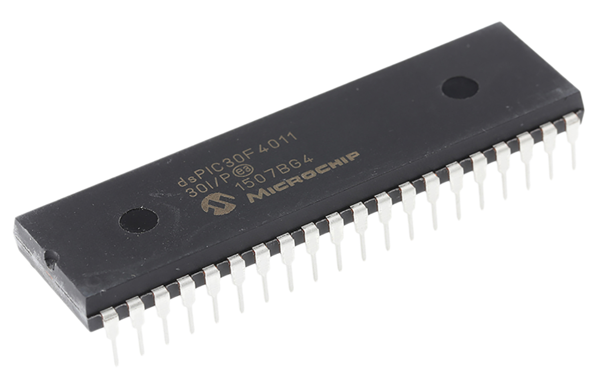 Microchip dsPIC30F, 16 bit Digital Signal Processor 30 MIPS 48kB FLASH 40-Pin PDIP