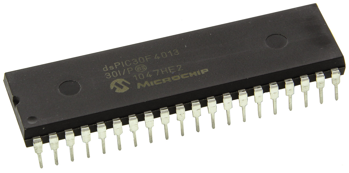Microchip dsPIC30F, 16 bit Digital Signal Processor 30 MIPS 48kB FLASH 40-Pin PDIP