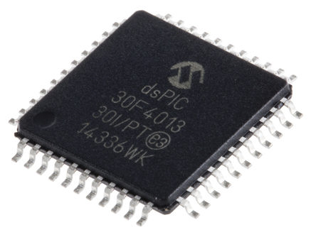 dsPIC30F4013-30I/PT Microchip dsPIC30F, 16 bit Digital Signal Processor 30 MIPS 48kB FLASH 44-Pin TQFP