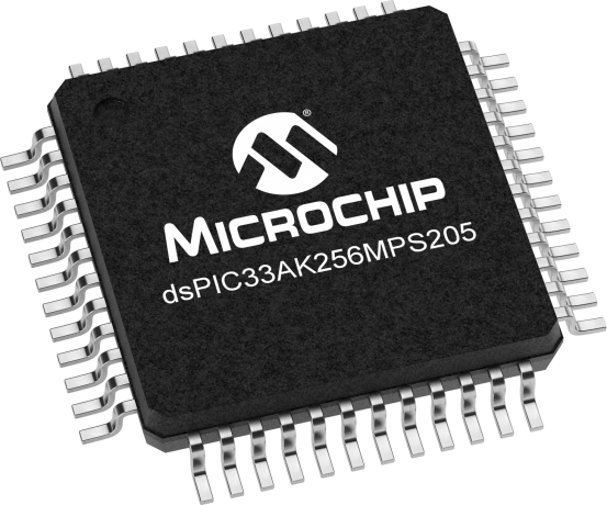 dsPIC33AK256MPS205T-I/M7 Microchip dsPIC33AK, 16 bit 16 Bit Digital Signal Controller 200 MHz 256kB FLASH 48-Pin VQFN