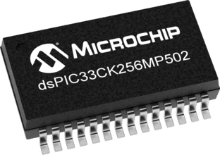 Microchip DSPIC33CK256MP502-I/SS dsPIC Microprocessor dsPIC33CK256MP508 16 bit MPU 100 MHz 28-Pin SSOP
