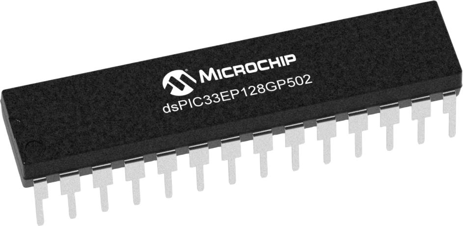 dsPIC33EP128GP502-I/SP Microchip dsPIC33EP, 16 bit 16 Bit Digital Signal Controller 70 MHz 128kB FLASH 28-Pin SPDIP