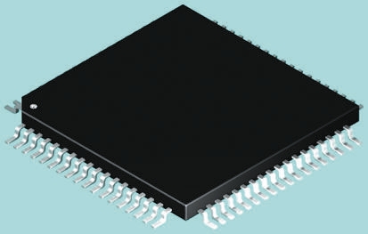 DSPIC33FJ64GS608-I/PT Microchip DSPIC33FJ64GS6, 16 bit Digital Signal Processor 50 kHz 64kB FLASH 80-Pin TQFP