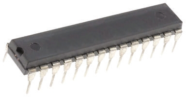 DSPIC33FJ64MC802-I/SP Microchip dsPIC33FJ, 16 bit Digital Signal Processor 40 MIPS 64kB FLASH 28-Pin SPDIP