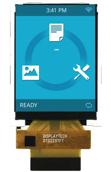 Displaytech DT022BTFT LCD Colour Display, 55.88 mm, 240 x 320 pixel