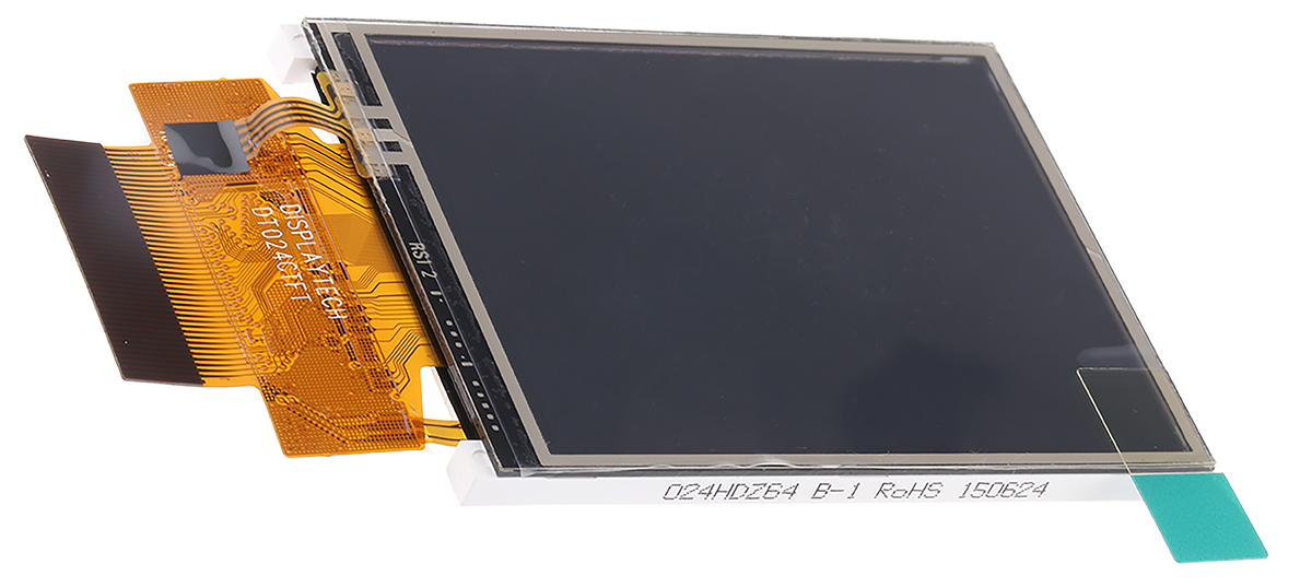 Displaytech DT024CTFT-TS LCD Colour Display Touch Screen, 60.96 mm, 240 x 320 pixel