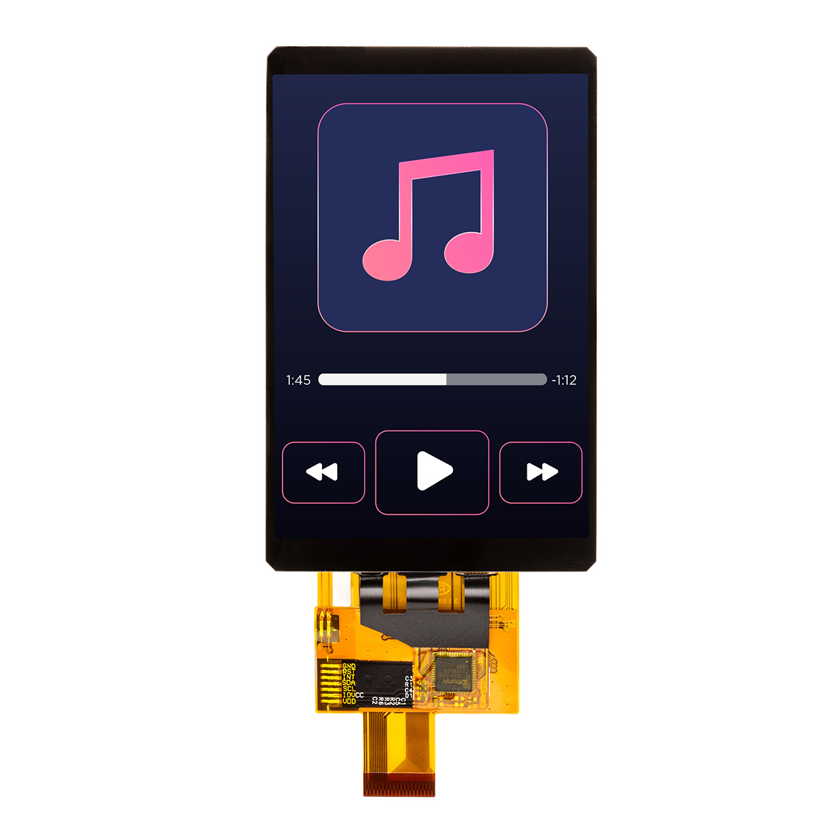 Displaytech DT035CTFT-IPS-SHB-PTS LCD Display Module Touch Screen, 3.5 in, 320 x 480 pixel