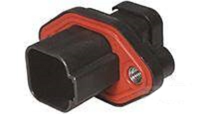 Deutsch, DT Automotive Connector Female Black Panel Mount 6 Way Crimp Termination DT04-6P-CL09