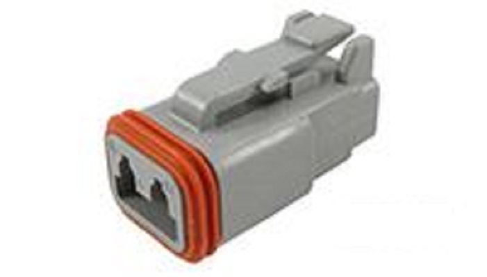 Deutsch, DT Automotive Connector Male Grey Flange 2 Way Crimp Termination DT06-2S-C015