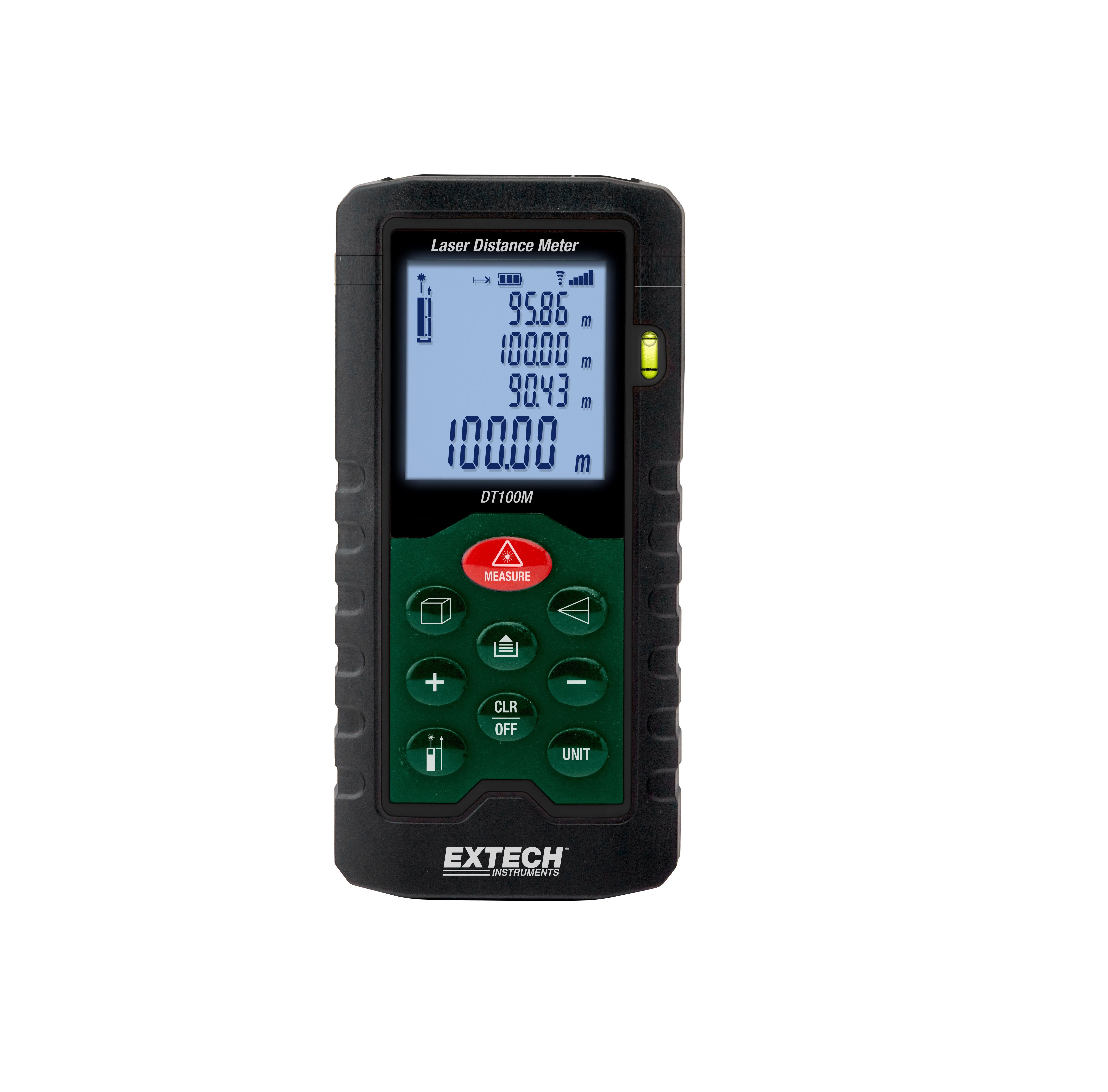 Extech DT100M Laser Measure, 0.05/100 μm Range, ±2 mm Accuracy