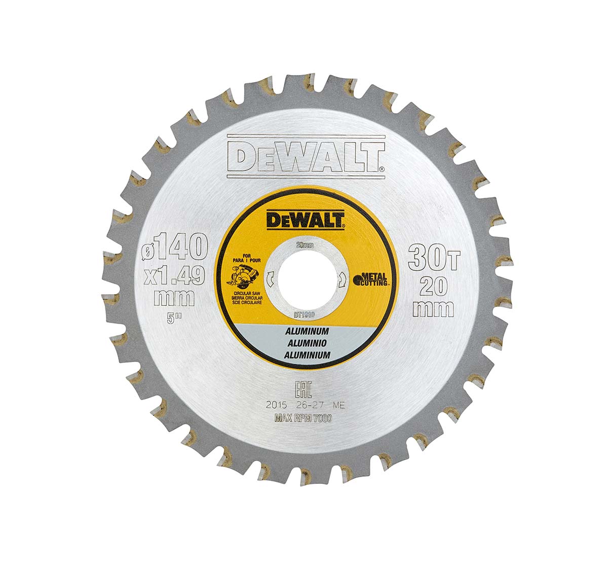 DeWALT 30 Teeth Per Inch Non-Ferrous Metal, Copper, Brass, Aluminium 1 140 mm