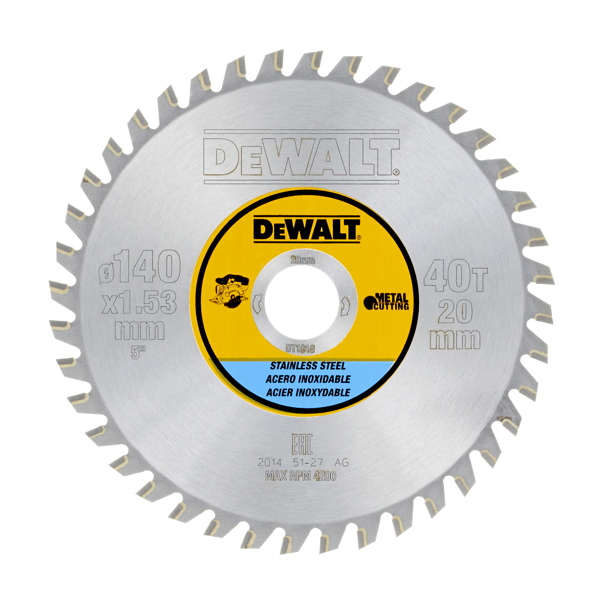 DeWALT 40 Teeth Per Inch Stainless Steel, Aluminium 1 140 mm