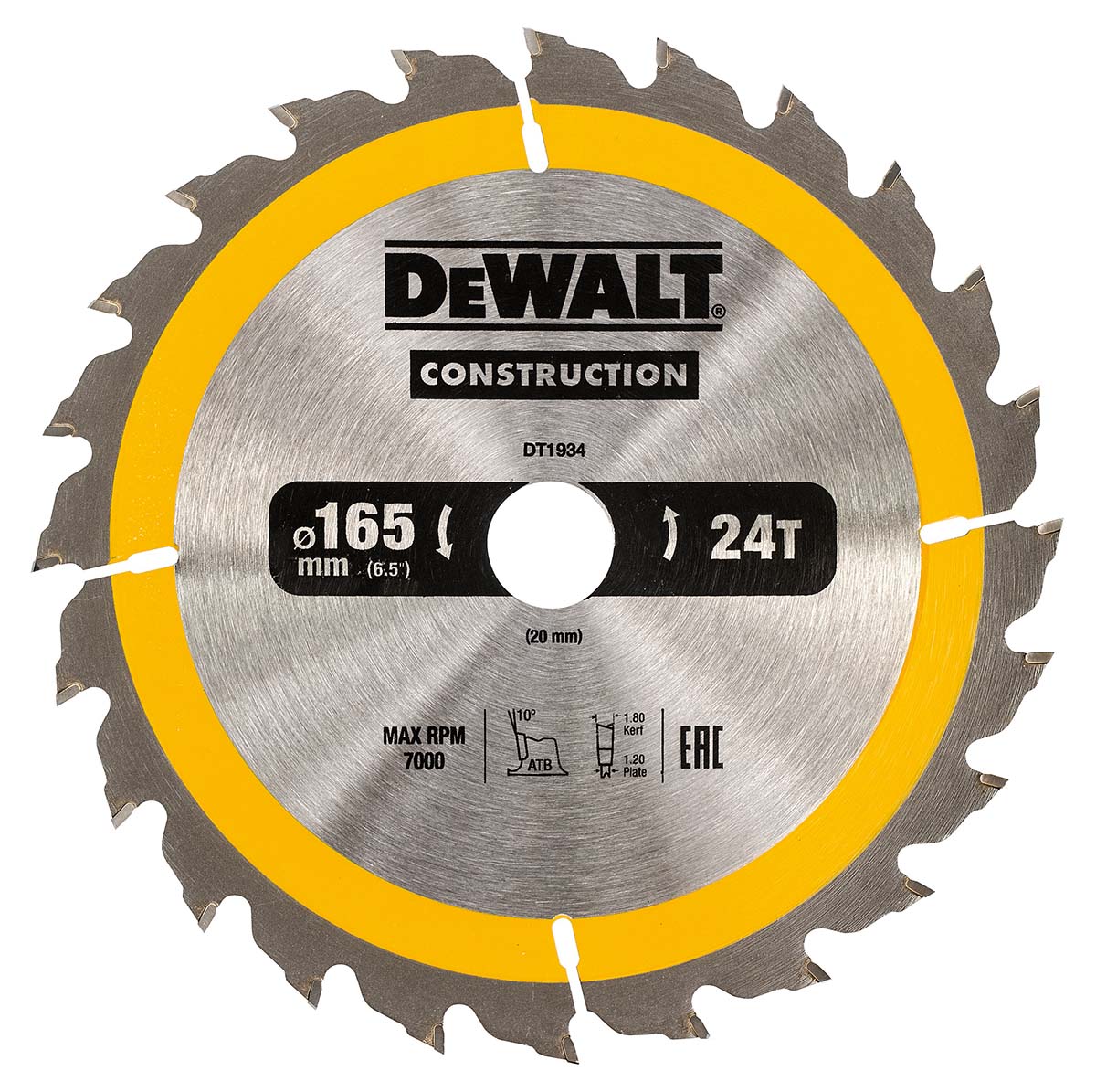 DeWALT 24 Teeth Per Inch 1 165 mm