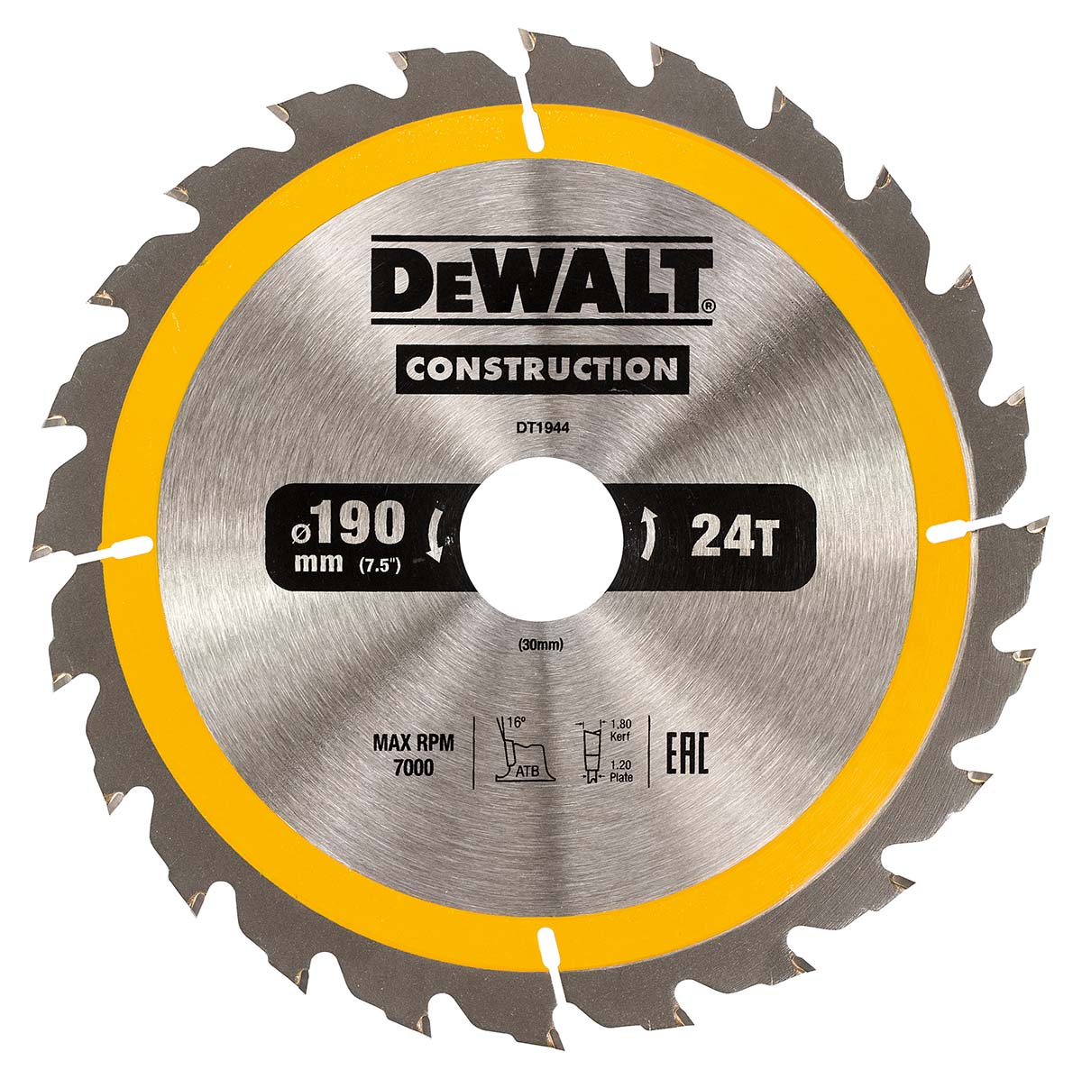DeWALT 24 Teeth Per Inch 1 190 mm