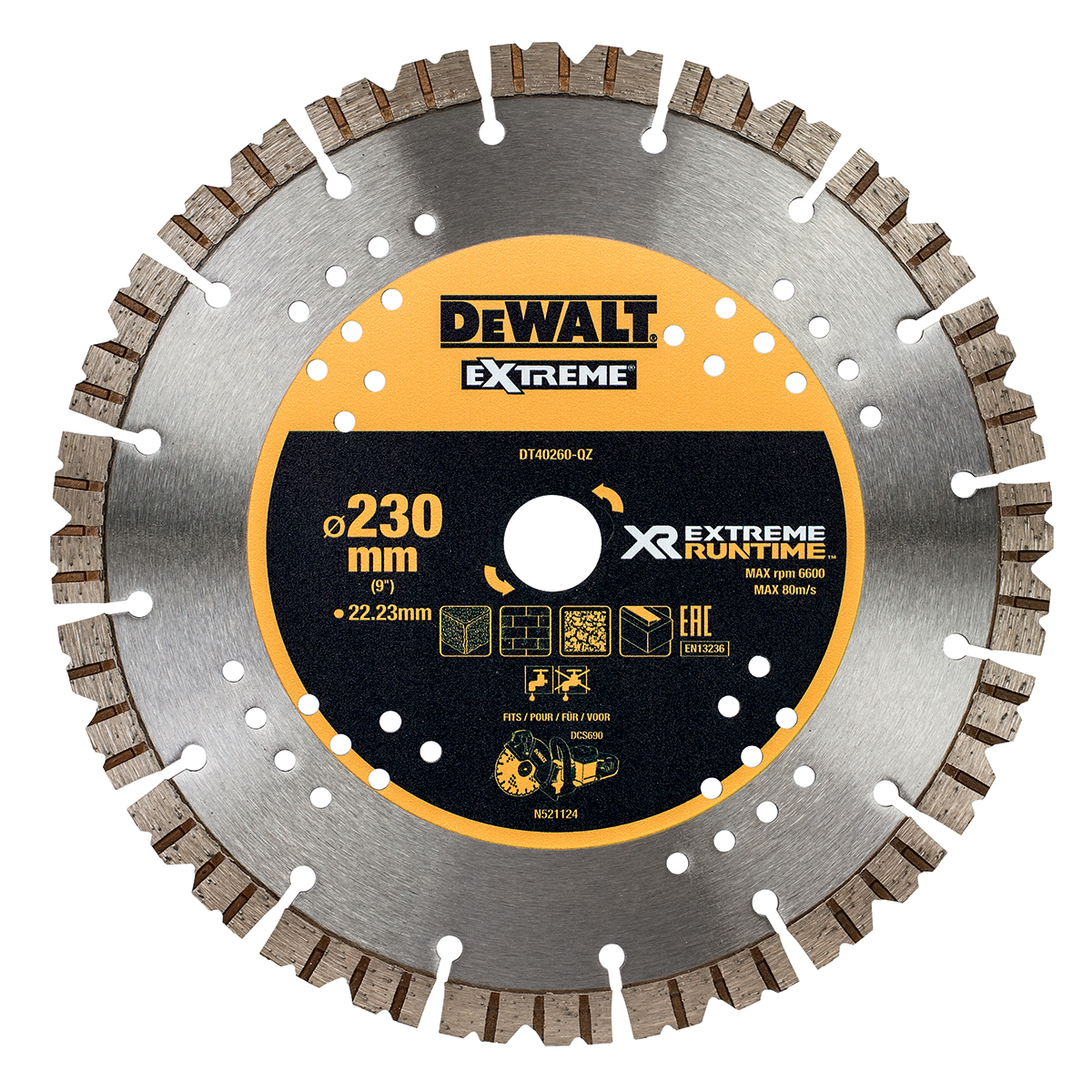 DeWALT DT D-Paper, 230 mm x 1.5 mm Thick, Medium Grade, P40 Grit