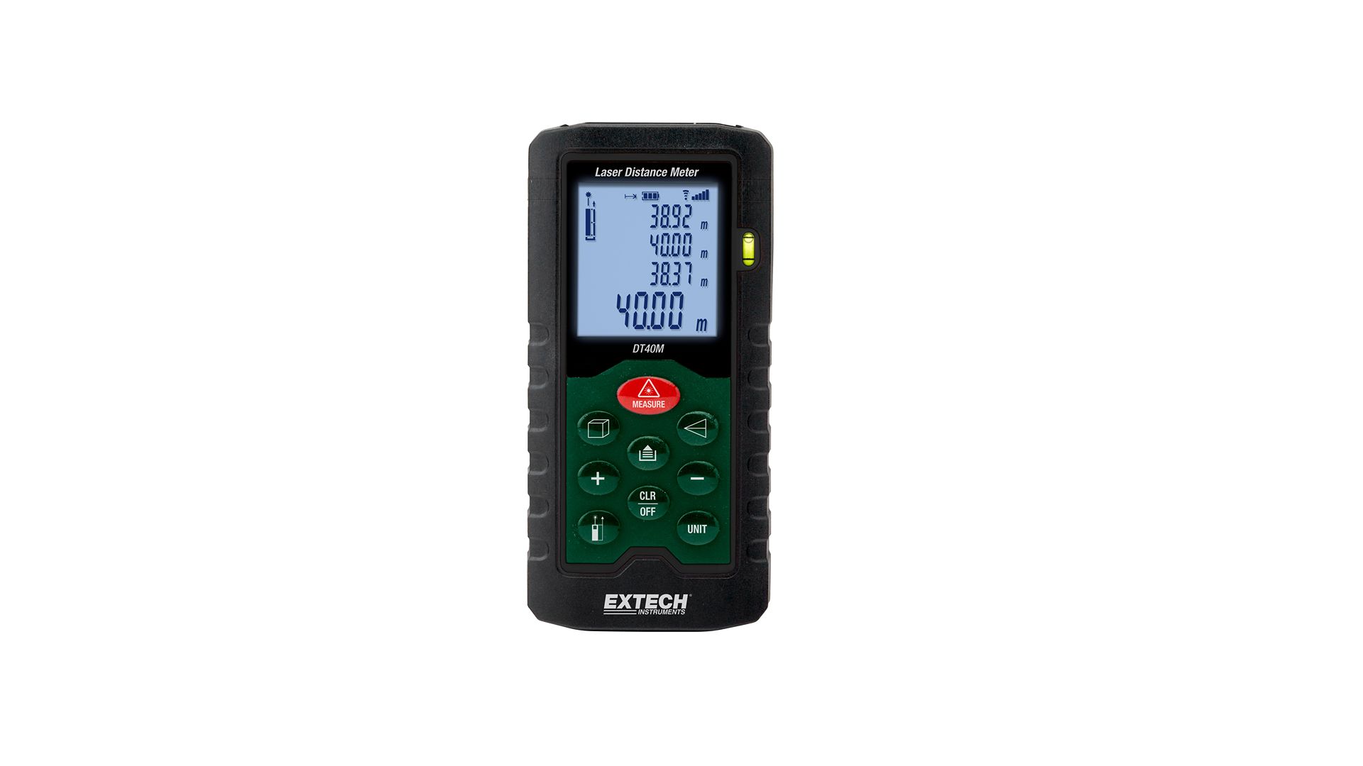 Extech DT40M Laser Measure, 40 m Range, ±0.08 % Accuracy