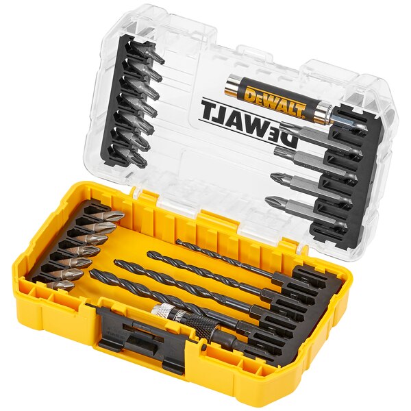 DeWALT 25-Piece Twist Set for Multi-Material, 50 mm Max, 3 mm Min, High Speed Steel Bits