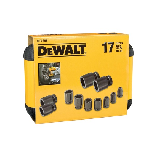 dt7506-qz DeWALT 17-Piece 1/2 in 6 Point Impact Socket