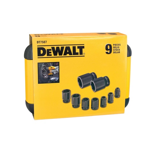 dt7507-qz DeWALT 9-Piece 1/2 in 6 Point Impact Socket