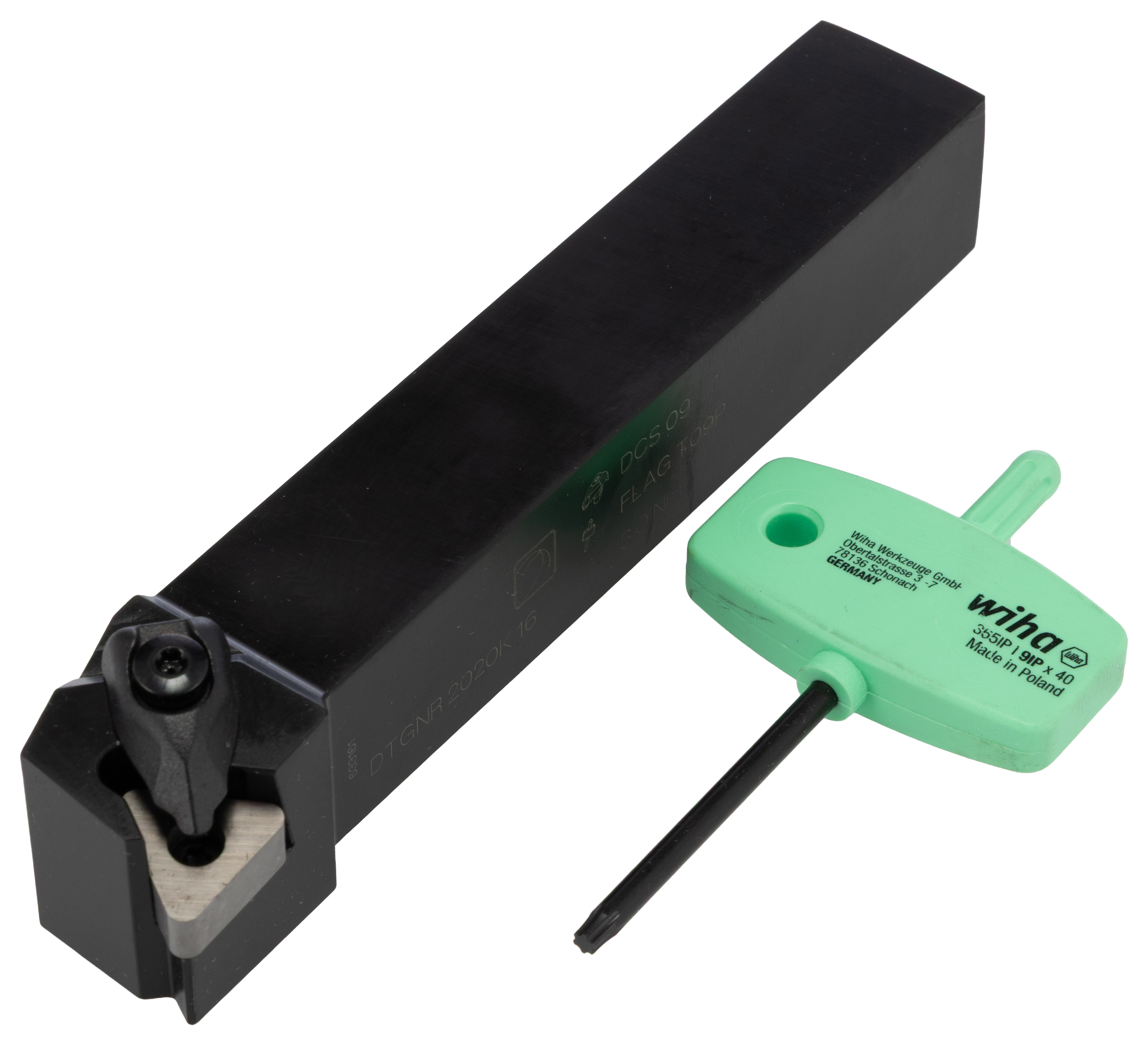 Pramet DTGNR/L for Use with TN/TNM Inserts, 20 mm Height, 90 ° Approach