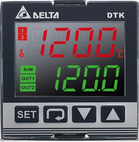 Delta Electronics DTK Panel Mount PID Temperature Controller 1 Input, 2 Output Voltage 240V PID Controller, On-Off