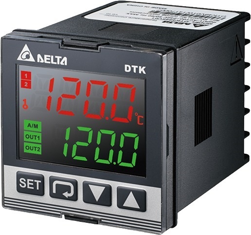 dtk4848v01 Delta Electronics DTK Panel Mount PID Temperature Controller 1 Input, 2 Output Voltage 240V PID Controller, On-Off