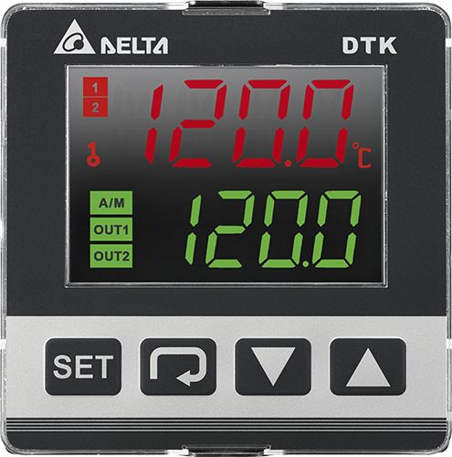 Delta Electronics DTK Panel Mount PID Temperature Controller 1 Input, 2 Output Relay 240V PID Controller, On-Off