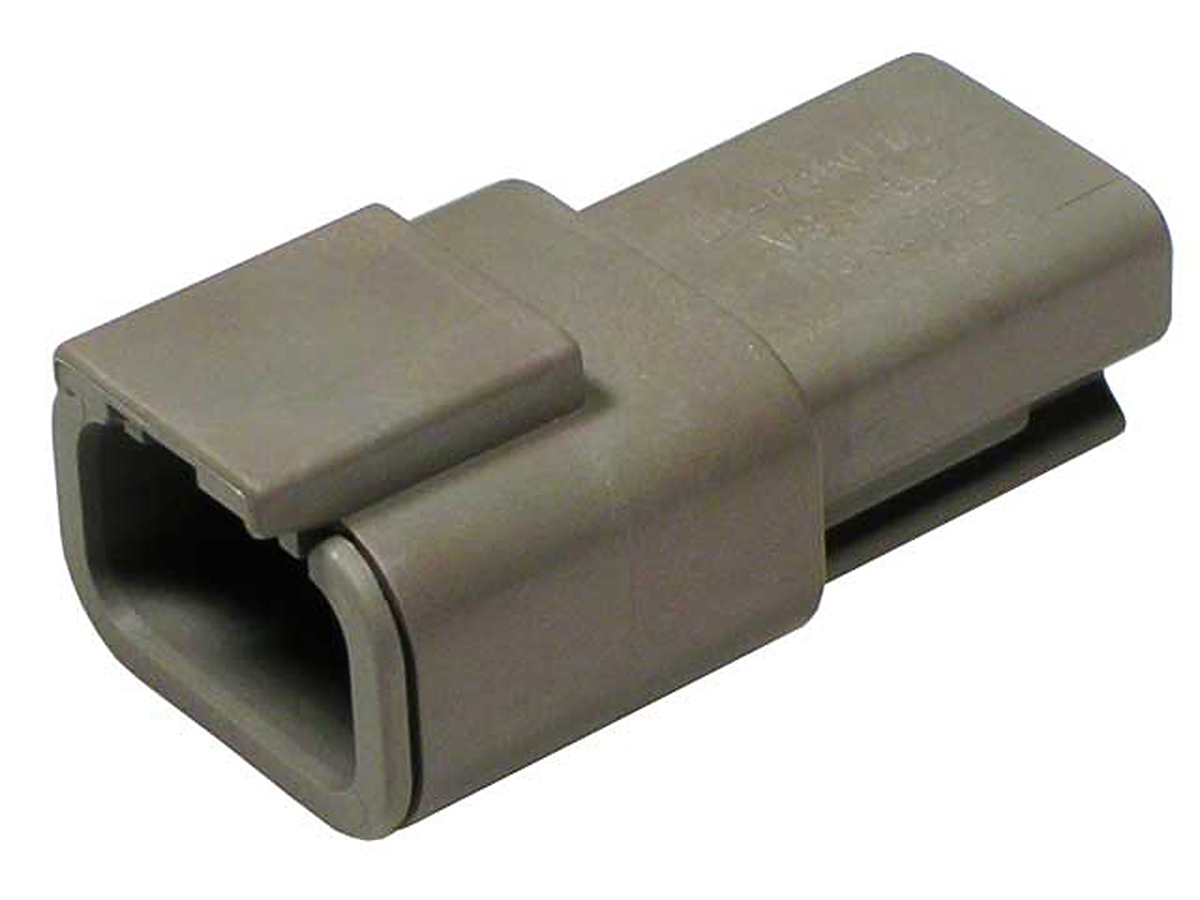 Deutsch, DTM Automotive Connector Female Grey Cable 3 Way Crimp Termination DTM04-3P