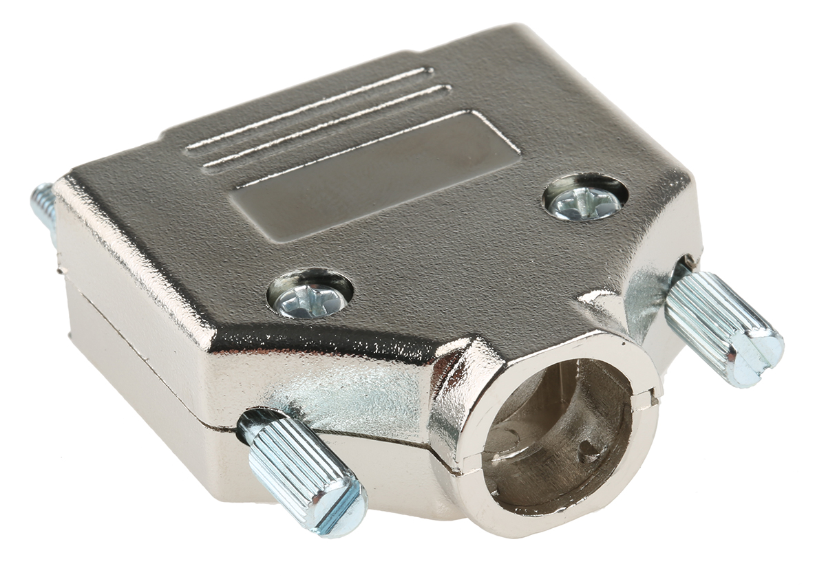 MH Connectors MHDTPK Series ABS Straight D-Sub Backshell, 15 Way Strain Relief