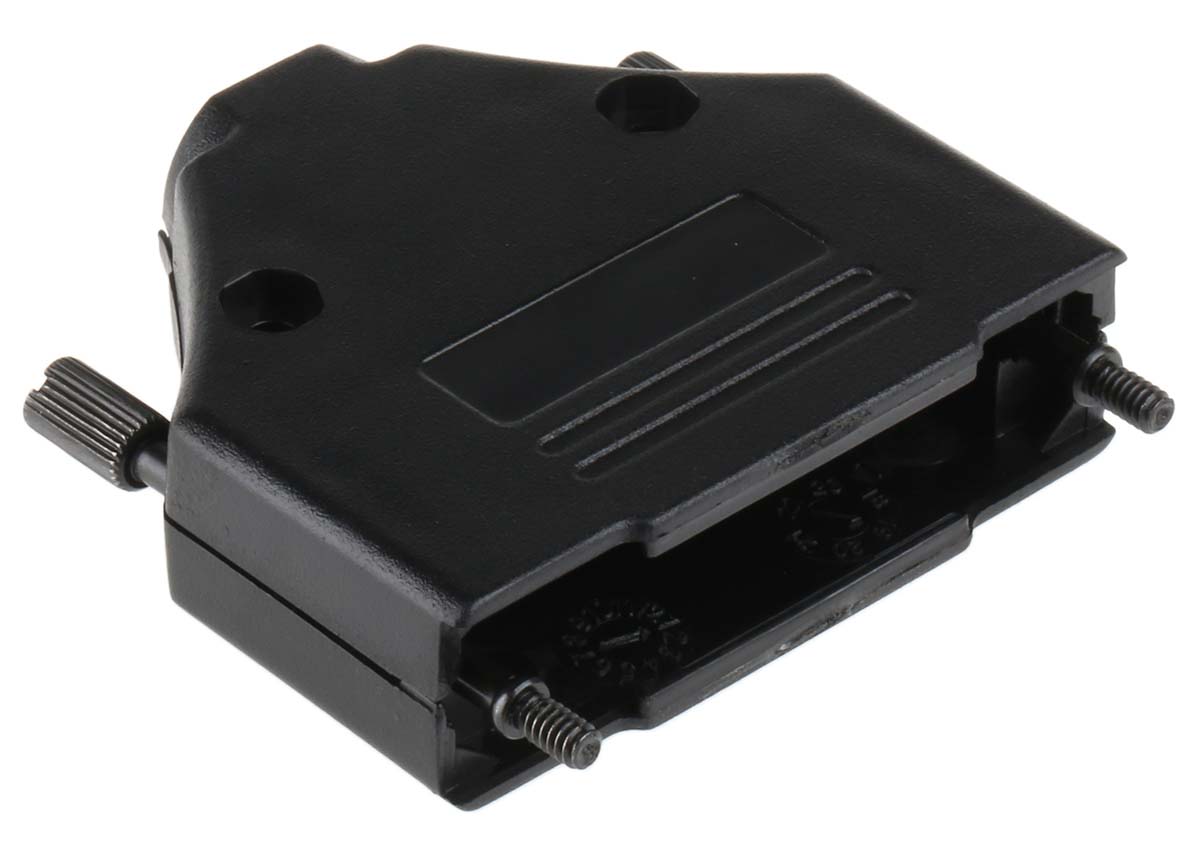 MH Connectors MHDTPPK Series ABS Straight D-Sub Backshell, 25 Way Strain Relief