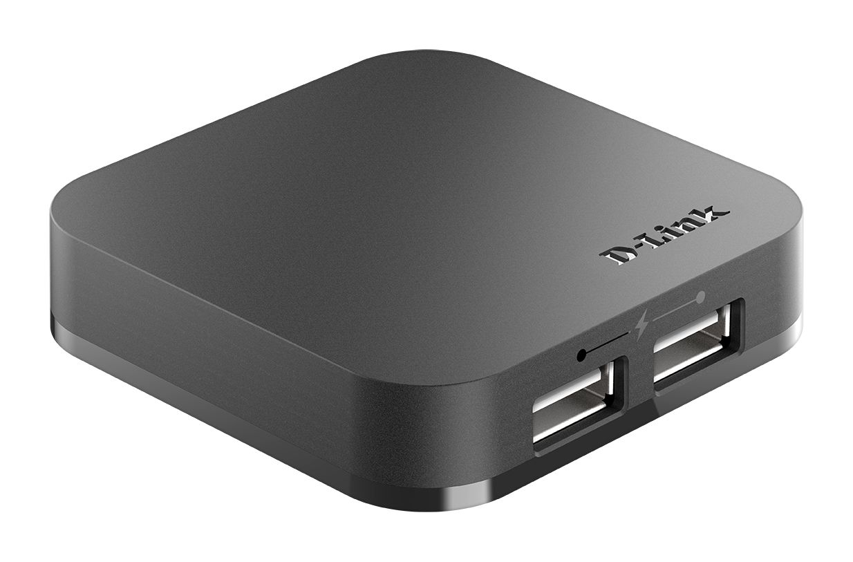 dub-h4e D-Link 4 Port USB 2.0 Hub, External Power Adapter Powered