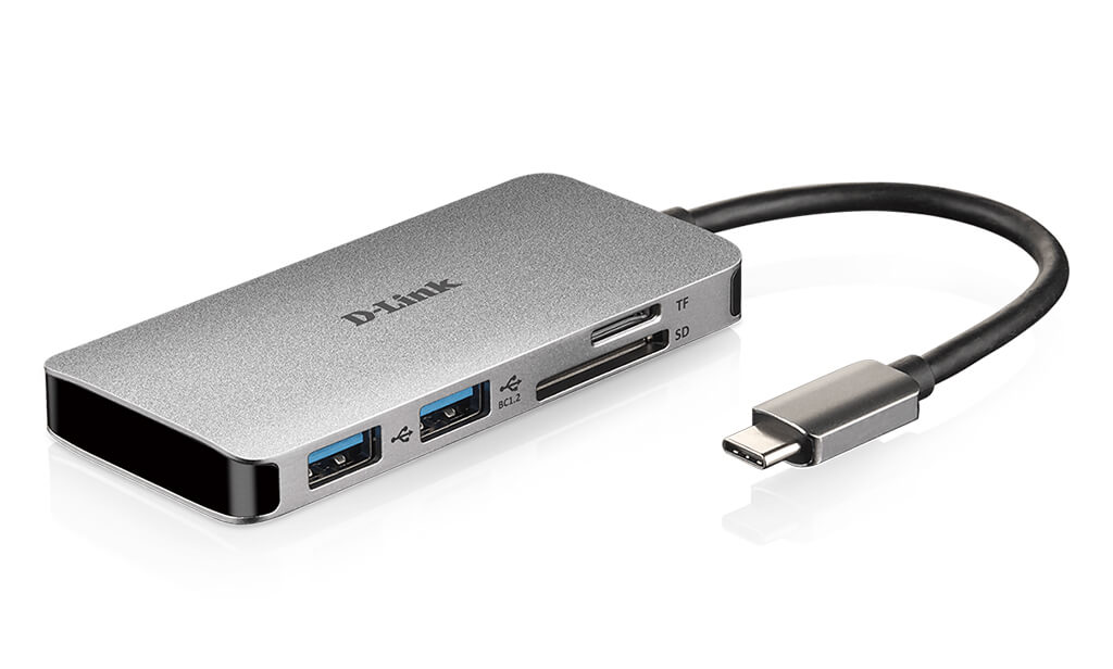 D-Link 2 Port USB 3.0 USB Hub, USB Powered, 11 mm 45 mm 95mm