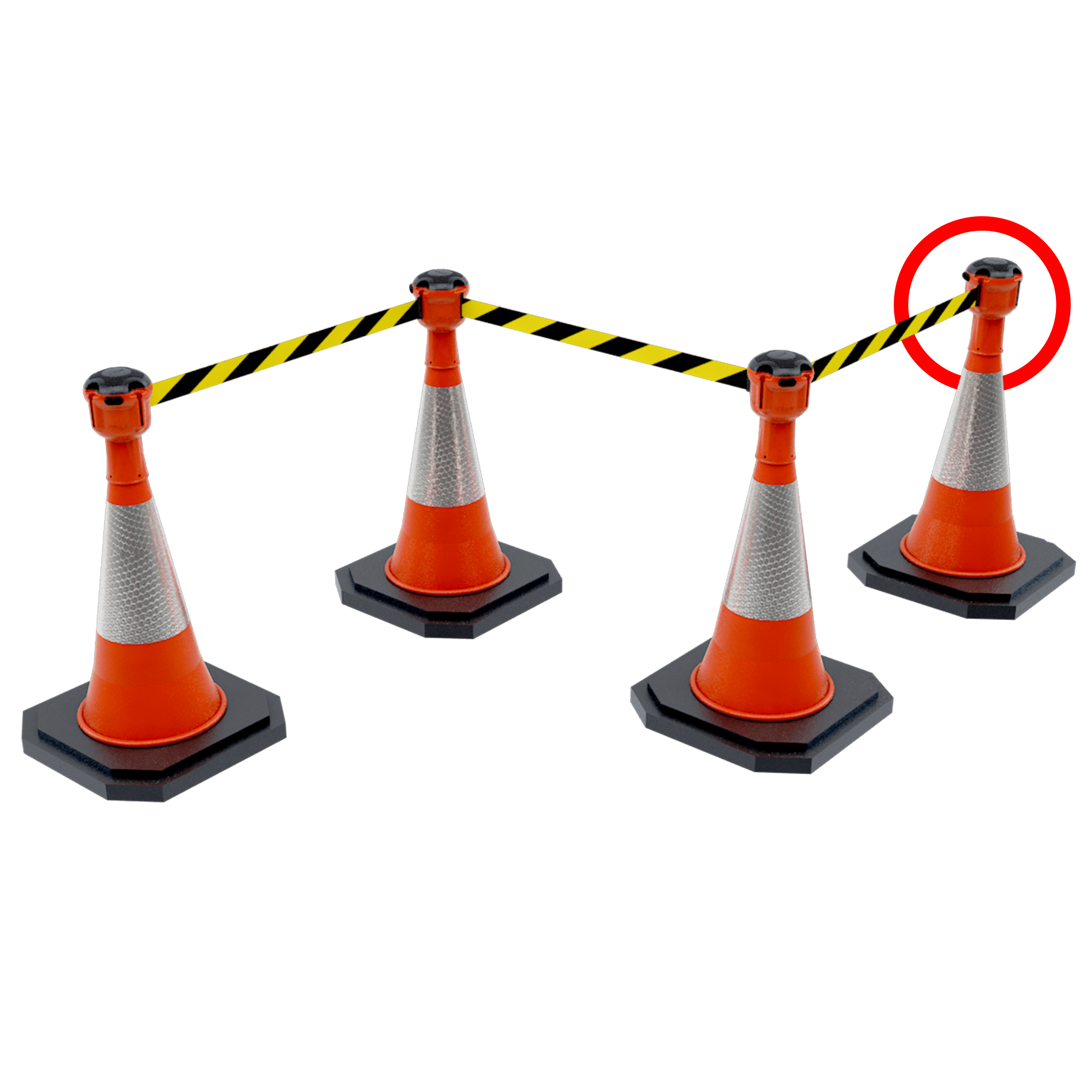 dummy01 Skipper Orange Safety Barrier, Retractable Barrier