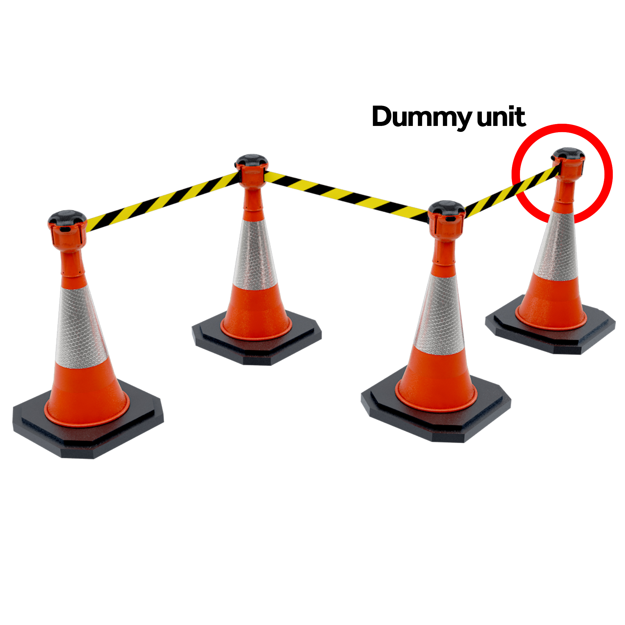 dummy01 Skipper Orange Safety Barrier, Retractable Barrier