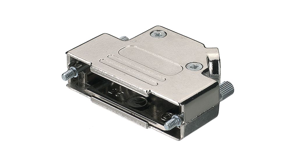 Deltron Connectors DVMA09UN4 Series Die Cast Zinc Straight D-Sub Backshell Strain Relief